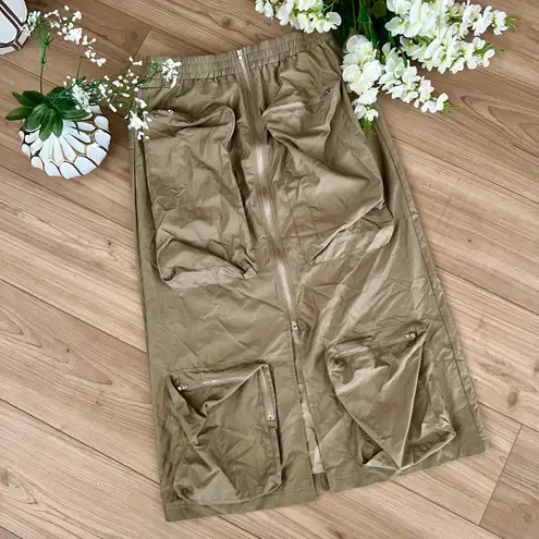 Boutique NEW Army Green Cargo Skirt