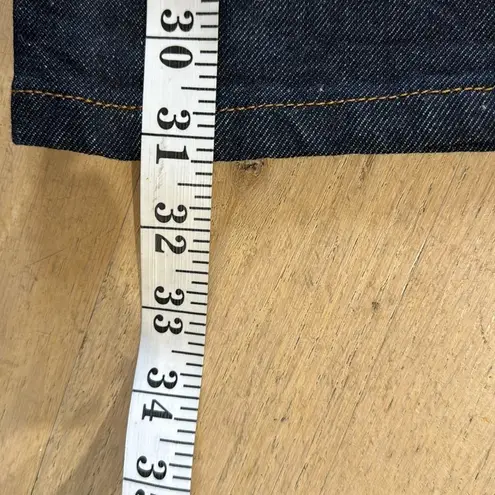 Tanya Taylor exaggerated flare denim jean in dark blue - Image 8