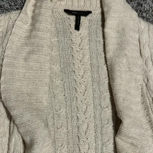 BCBGMAXAZRIA  Cable Knit Cardigan Sweater with Pockets