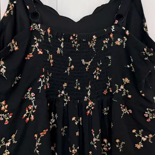 Market & Spruce Beatriz Scalloped Floral Print Dress with Smocked Back