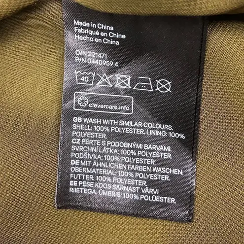 H&M  Olive Green Straight Skirt Elastic Waist Size 6