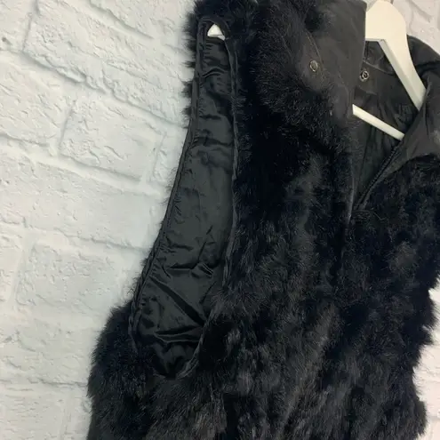 Genuine New Zealand Opossom Fur & Leather Vest S