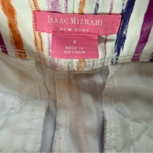 Isaac Mizrahi Orange and Purple Bermudas