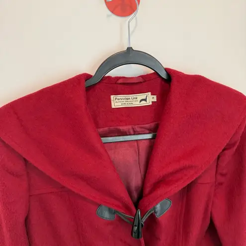 Peruvian Link alpaca 🦙 Hooded Toggle size S Gray