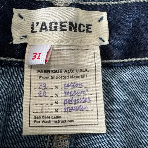 L'Agence L’Agence Margot High Rise Skinny Jeans size 31 Barstow Wash Dark Denim Stretch