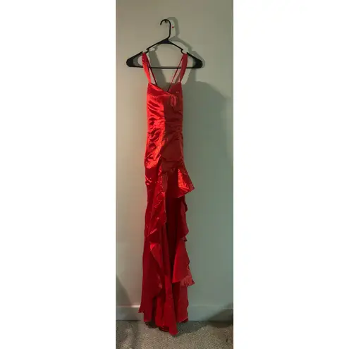 Wear Your Love Red Ruffle Gown – XS/S – Holiday Party Dress, NWT, Lace