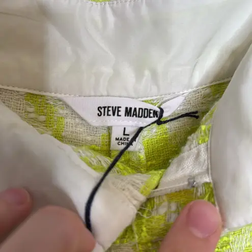 Steve Madden NWT  Women's Lia Neon‎ Houndstooth Shorts - Large - Image 5