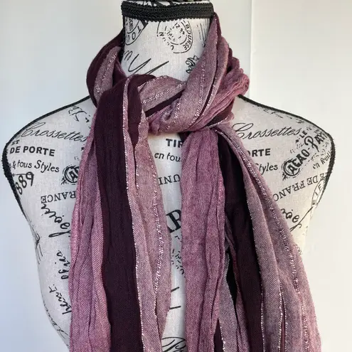 Billabong cotton and rayon long tassel scarf shawl wrap