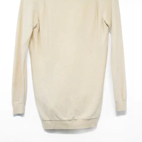 Jenni Kayne Cashmere Silk Blend Lightweight Cream Ivory Cardigan Sweater Top XS