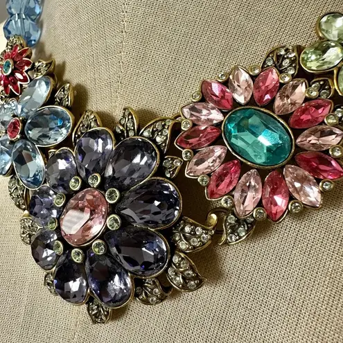 Heidi Daus “Glorious Garden” Crystal Floral Necklace