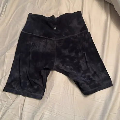 Lululemon booty shorts tie dyed small euc