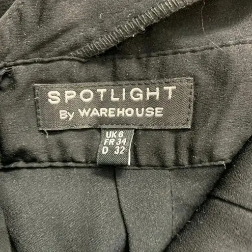 Spotlight by Warehouse Black Chiffon Halter Gown Size 2