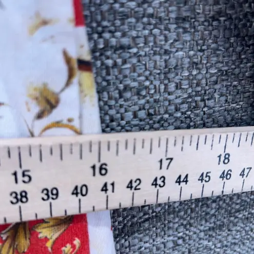 Roberto Cavalli Dress Size M Mini Y2K Boho Floral Butterfly Lemon Persimmon