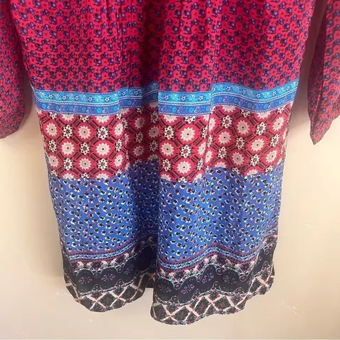 Tolani “Sava Dress” 100% Silk Womens Tunic Dress Red Size XS Celebrity Famous