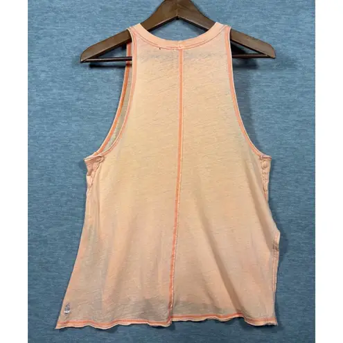 Free People Movement Womens Tank M Peach Sleeveless Top Lightweight Activewear