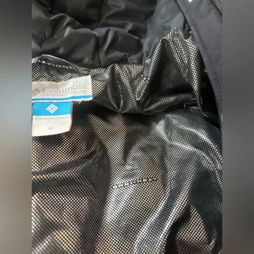 NWOT Columbia Omni heat lay ‘D’ down hooded down winter jacket Black Size M