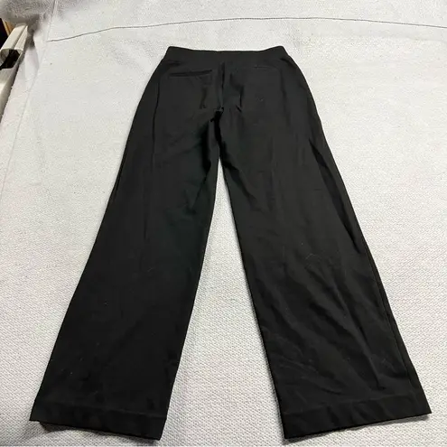 Loft Black Pull On Wide Leg Slacks Dress Pants Size XSmall EUC