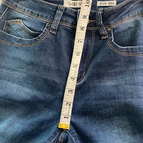 Ymi High Rise Boot Cut Raw Hem Jeans Size 26