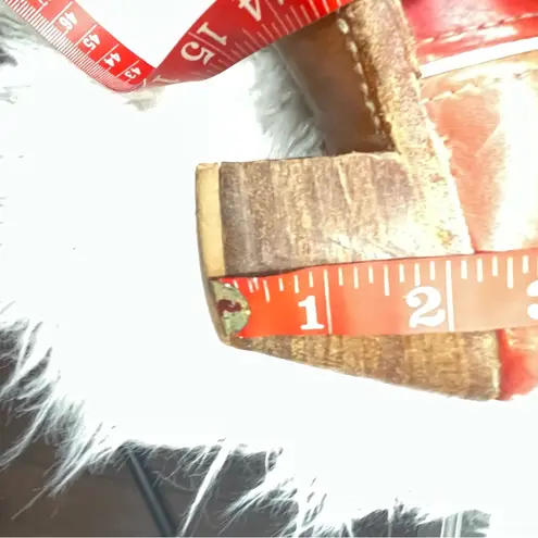 Double H western boots burnt orange heeled rounded toe cowgirl boots wide calf Size 7.5