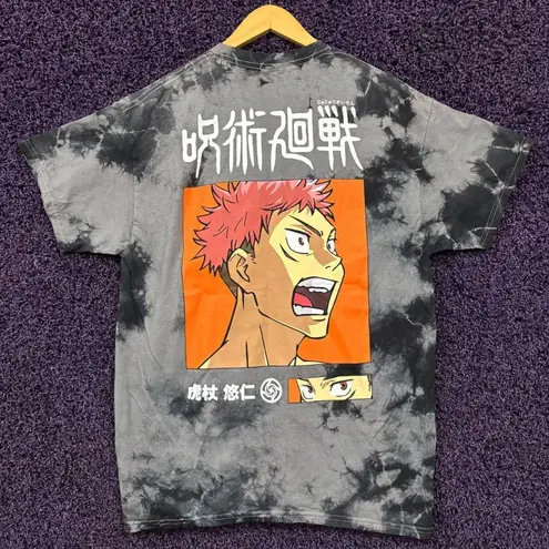 JuJuTsu Kaisen Yuji Itadori Sukunas Vessel Anime Tie Dye L