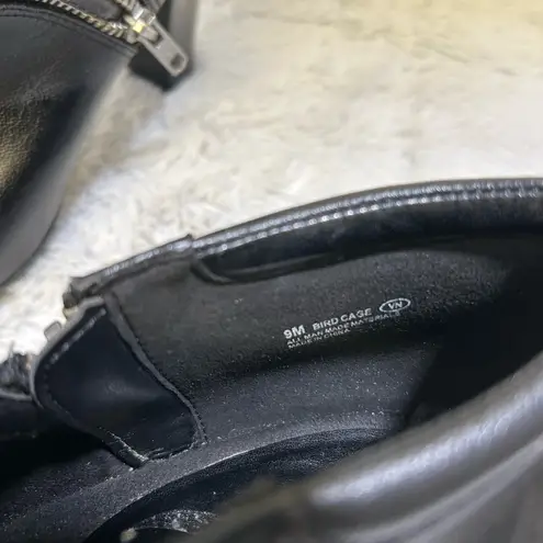 Aerosoles Birdcage Black Peep-Toe Heeled Boots