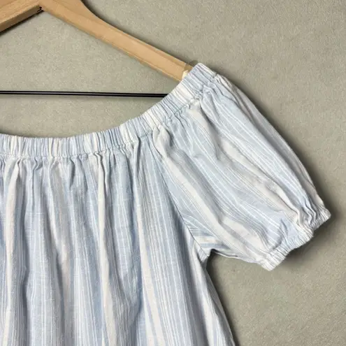 Planet Gold 100% Cotton Mini Summer Floral Dress Blue White Women Juniors XL