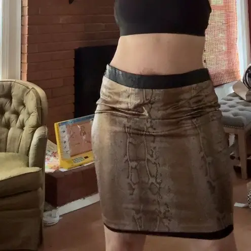 Baby Phat Y2K python skirt