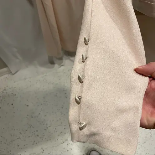 Vintage pale pink bodycon sheath maxi kim kardashian dress leg slit dress jacket Size 10