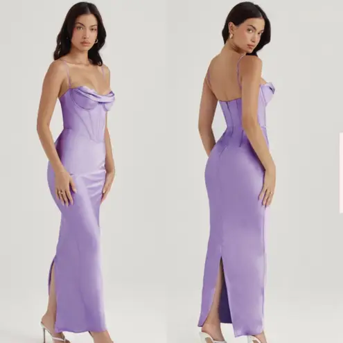 House Of CB  'Charmaine' Lavender purple Corset Maxi Dress /Size XL NWOT