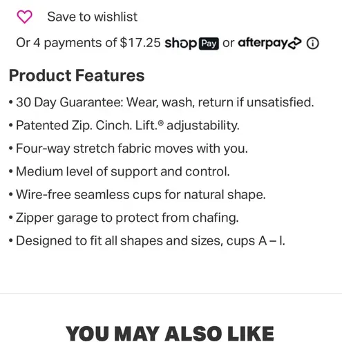 SheFit EUC FLEX SPORTS BRA MEDIUM Impact in blush Sz Small