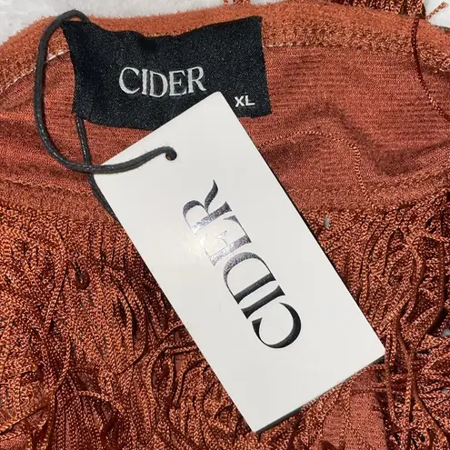 Cider western fringe crop top