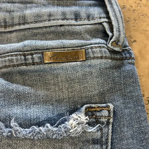 Kancan Nala Distressed Blue Jeans Midrise Ankle Casual Minimal Size 25