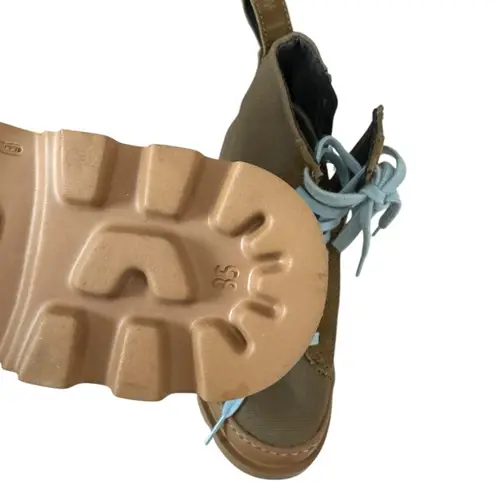 New! Camper Brutus Green Boots Tan Size 5