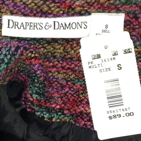 Draper's & Damon's Multi Colored Earth Tones Nubby Jacket/Blazer NWT