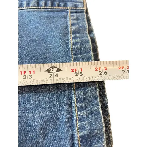 Liz Claiborne VTG Elizabeth Liz Clairborne Denim Elastic Waist Snap Front Skirt 90s Y2K 22P