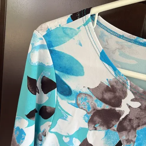 EUC Clara Sun Woo Floral Stretch Top Size XS