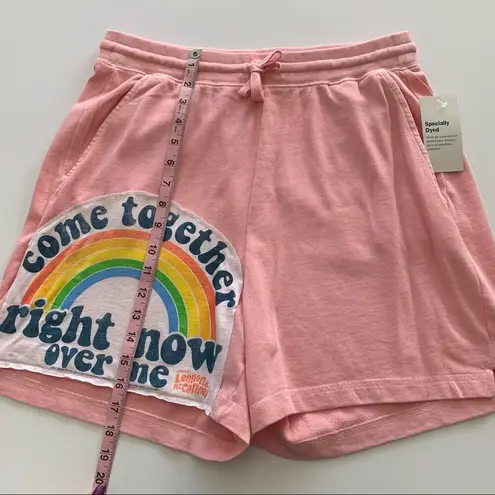 Via Penny Lane Reworked Apparel | The Beatles Come Together Graphic Pink Shorts Size L
