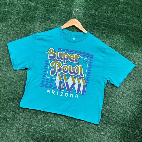 Super Bowl LVII Arizona green crop top, size Medium