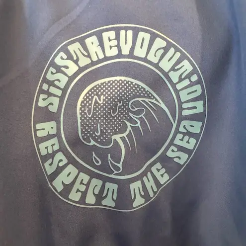SISSTREVOLUTION XXL PACIFIC PARADISE WINDBREAKER JACKET RESPECT THE SEA BLUE