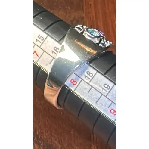 925 Sterling Silver Ring Natural Gemstone Jewelry Size 8