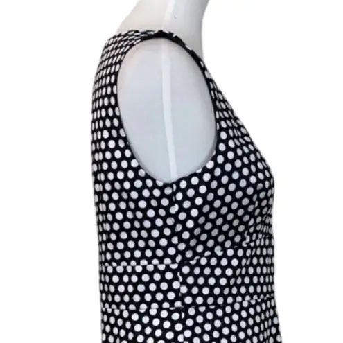 Spense Black White Polka Dot V