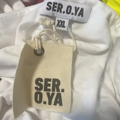 Ser.O.Ya White Cut Out Artemis Top Plus Size Size XXL