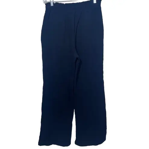 Drew Wide Leg Pants Women’s Size S Black 100% Cotton Elastic Waist Casual Comfy