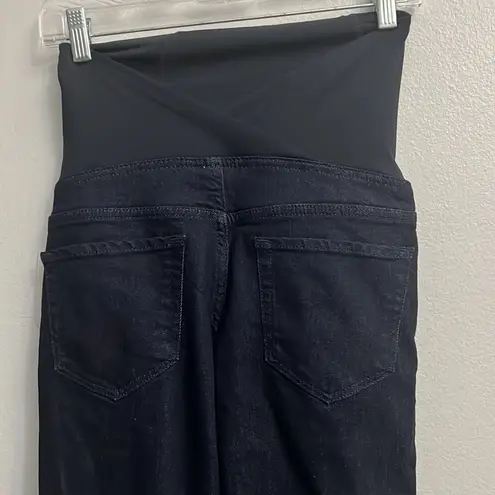 NWT Ingrid & Isabel size dark wash over the belly maternity jegging 00/24