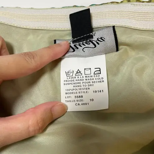 Vintage Y2K Halter Top Green Blue Yellow Brown Size 10 Boho Fairy Jewel Gem Tank