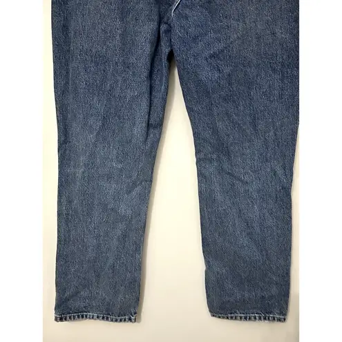 Topshop  Women's Dad Jeans Distressed High Rise 8/30 NWT Button Fly