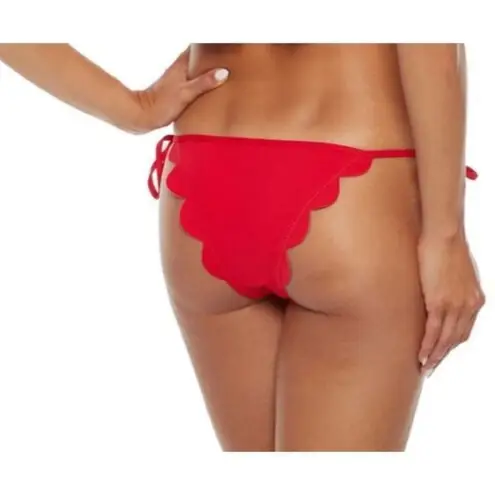 Seafolly New. red petal edge bikini set. USA 10. Retails $179