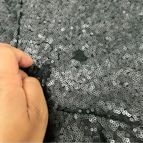 Free People  blue sequin liquid shine mini dress M concert cocktail party