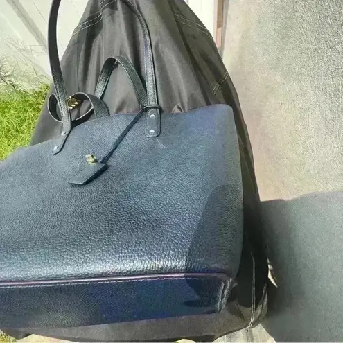 Michael Kors  Navy Blue Karson Large Carry All Leather  Tote