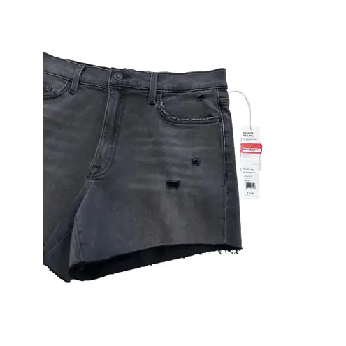 Hudson  The Kass High Rise Black Gray Denim Shorts Size 28 NEW